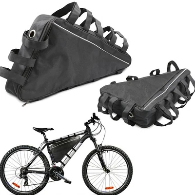 MTB Triangle Bag Electric Mountain Bike Li-Ion Battery Case Bicycle Frame 39CM - Image 1 of 4