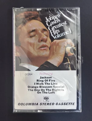 Johnny Cash Greatest Hits Volume 1 Cassette Columbia - Image 1 of 4