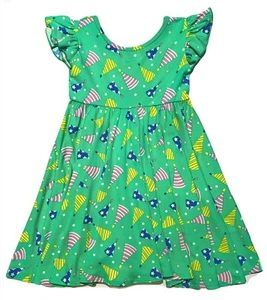 Dot Dot Smile Empire Dress Twirl Happy birthday Green Party Hats New 5/6 - Picture 1 of 2
