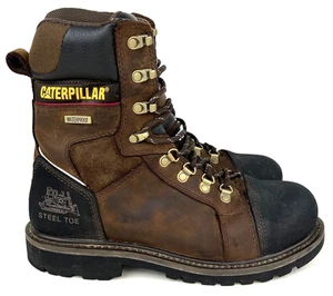 Stivali da lavoro Caterpillar uomo 8,5 Tracklayer 8" ST W caffè scuro/nero P90372 - Foto 1 di 9