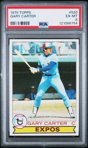 1979 Topps Gary Carter #520 Montreal Expos HOF PSA EX-MT 6 - Picture 1 of 2