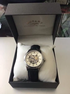 Rotary Men's Automatic Mechanical Watch Skeleton - Picture 1 of 9