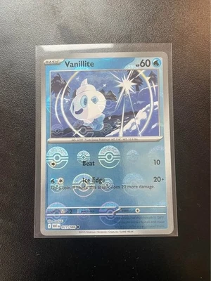 Pokémon TCG Vanillite (Poke Ball Pattern) 027/086 Holo White Flare  NM - Image 1 of 2