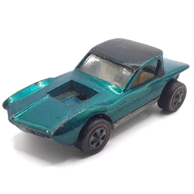 Hot Wheels Redline Python 1968 Aqua White Interior Made In United States - Image 1 of 4