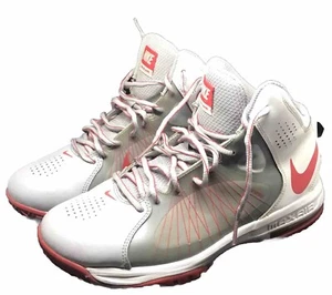 Size 8 Nike Air Max Actualizer II Men Basketball Shoe White Red Wolf Gray No Box - Imagen 1 de 9
