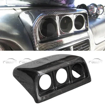 For 1997-2000 Subaru Impreza GC8 Carbon Fiber Triple Dashboard Gauge Pod - Image 1 of 4