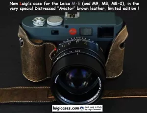 LUIGI CASE+STRAP for LEICA M-E,M9P,M9,MM1,M8-2,M8,SPECIAL FINISH,SPECIAL PRICE ! - Picture 1 of 5