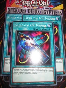 YU-GI-OH! PLAYSET (3 CARTES) CAPSULE D'UNE AUTRE DIMENSION EGO1-FR025 EDITION 1 - Picture 1 of 1
