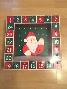 Deko Adventskalender Holz Haus Weihnachtsdeko Holzhaus Weihnachtskalender Neu. - Bild 1 von 2