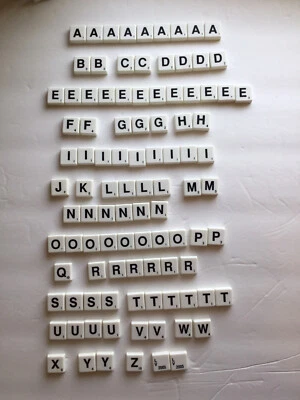 CUSTOM MADE SCRABBLE TILE SET - Image 1 of 4
