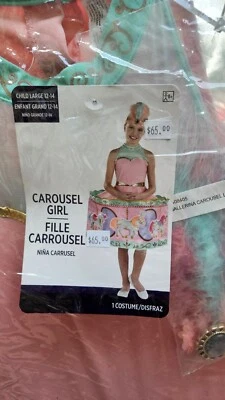 NEW Ballerina Carousel Girl Halloween Costume Size Child L 12-14 Merry-Go-Round - Image 1 of 4