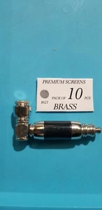 3.5" Collectible Tobacco Smoking Pipe With Pack Of 10 Brass Screens - Picture 1 of 2