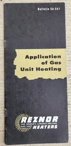 REZNOR Heaters SA-541 Application Gas Unit Heating booklet Nine Inch Nails - Picture 1 of 4