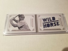 2014 National Treasures Yasiel Puig Star Booklet Wild Horse Jersey 18/99 Dodgers