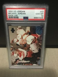 Michael Jordan 1994 cubierta superior MJ raro aire #47 PSA 10 - Imagen 1 de 9