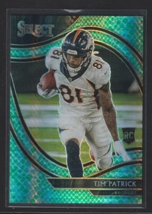 Tim Patrick 2020 Panini Select #375 Dragon Scale Prizm /67 Detroit Lions Rookie - Picture 1 of 2