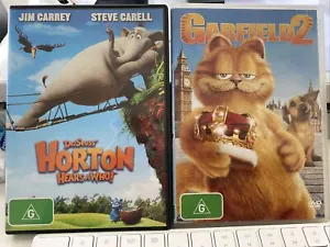 U GET BOTH DR SEUSS HORTON HEARS A WHO! & Garfield 2 DVDS R4 FREE POST - Picture 1 of 2