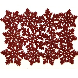 Menge 21 Ziel Weihnachten Tischsets Dick Rot Filz Urlaub Gastgeber Büro Party  - Bild 1 von 5