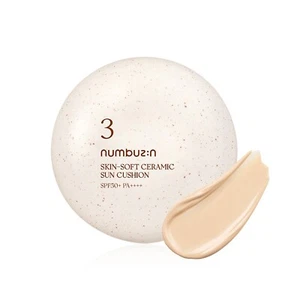 NUMBUZIN No.3 Skin-soft Ceramic Sun Cushion 20g SPF50+ PA++++ K-Beauty - Picture 1 of 9