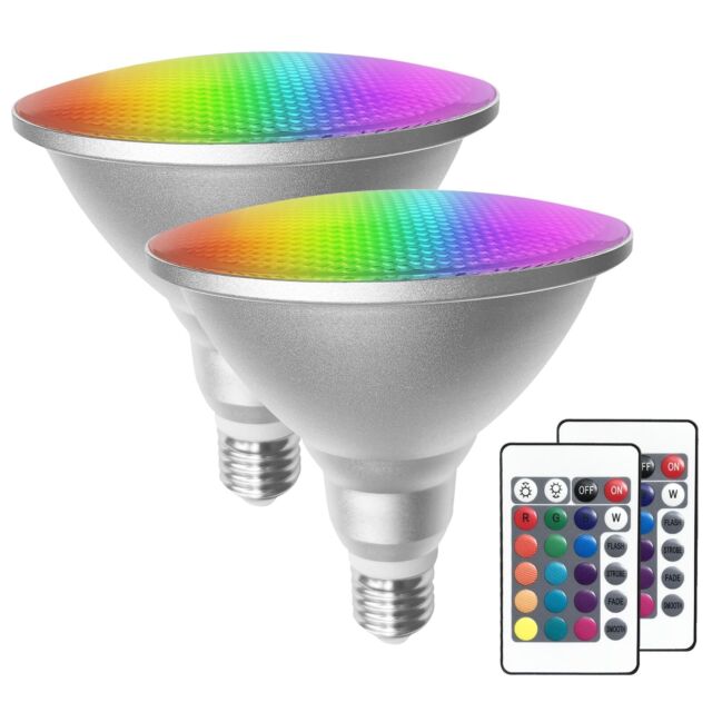  Bombilla de luz que cambia de color, bombilla LED de colores  RGBW de 10 W, bombillas LED A19 regulables con control remoto, bombillas LED  de noche de estado de ánimo, 10