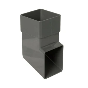 Square Line Static Caravan Gutter Downpipe Shoe Anthracite Grey Rainwater System - Picture 1 of 6