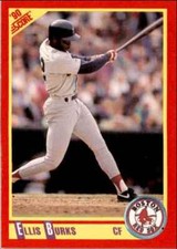 1990 Score Ellis Burks Boston Red Sox #340