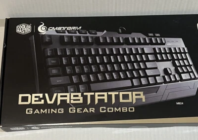 Cooler Master CM Storm Devastator - Blue LED - Illuminated PC Gaming Keyboard - Image 1 of 3