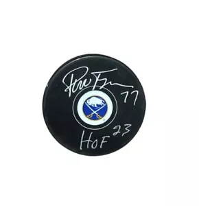 PIERRE TURGEON SIGNIERTES AUTO BUFFALO SABRES HOCKEY PUCK MIT JSA COA - Bild 1 von 1