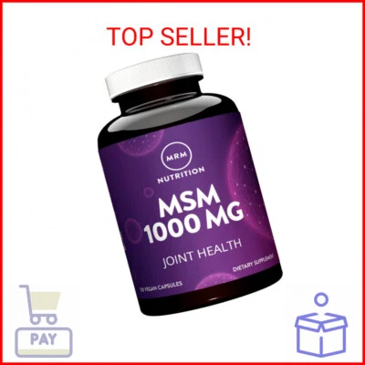 MRM Nutrition MSM 1000mg | Cápsulas de metil-sulfonil-metano | Salud articular | Tiburón Foto 1 de 2