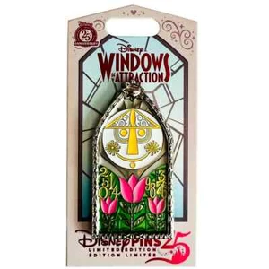 Disney Parks 25th Anniversary Windows of Attraction It’s A Small World LE Pin - Picture 1 of 1