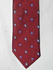 Brooks Brothers Makers Mens Power Tie NWT Red Paisley Jacquard 100% Silk USA Dad - Picture 1 of 9