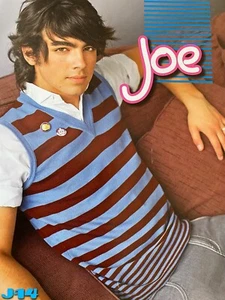 Joe Jonas, The Jonas Brothers, Penn Badgley, Double Full Page Vintage Pinup - Picture 1 of 2