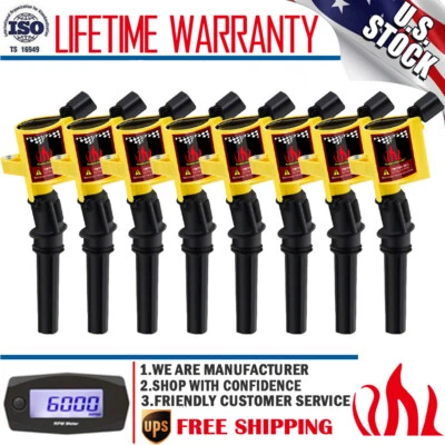 8 Pack DG508 Ignition Coil For Mercury Mountaineer Grand Marquis 4.6L 2004-2008 - Image 1 of 4