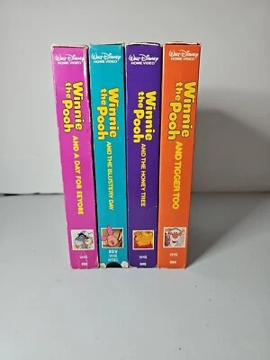 Disney Winnie The Pooh VHS Lot Set of 4 Walt Disney Home Video - Image 1 of 3
