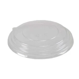 50 Clear 150mm PP Lids for Small 500ml 750ml 1000ml Brown Kraft Salad Poke Bowl - Picture 1 of 3