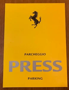 Press parking parcheggio ufficiale Ferrari Formula 1 da collezione originale - Picture 1 of 1