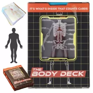 The Body-Deck,Unica Carta da Gioco Immagine 3D Trasparente dell'Anatomia Umana Q9D3 - Foto 1 di 8
