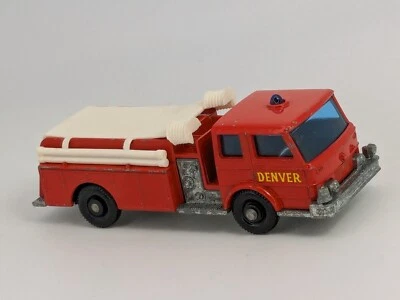 Vintage Matchbox Lesney No 29 Denver Fire Pumper Truck Engine Red England - Image 1 of 4