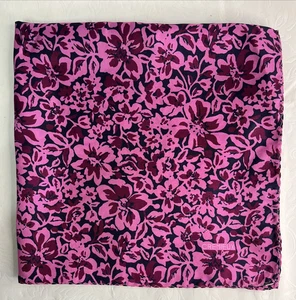 DANIEL CREMIEUX HERREN rosa geblümt 100 % SEIDE 16" EINSTECKTUCH - Bild 1 von 5