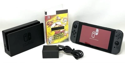 Consola de juegos Nintendo Switch HAC-001 V1 con Joycons grises + Juego Super Monkey Ball Foto 1 de 4