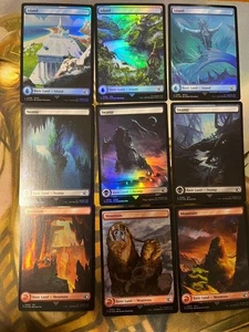 FF MTG Basic Land Foil Final Fantasy 16 Stück Set - Bild 1 von 2