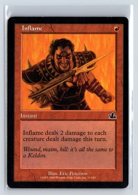 (3x) INFLAME – MTG Magic the Gathering Card – Prophecy – Common - Image 1 of 4