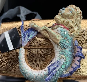 NUEVO CON ETIQUETAS Diciembre Diamantes Adorno Leo El León Pez Brillo Cola Sirena Navidad - Imagen 1 de 5