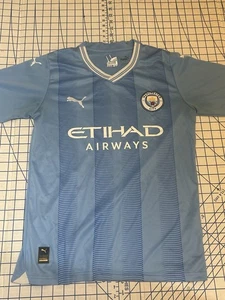 2023-2024 Puma Manchester City Home Soccer Jersey Size Small - Picture 1 of 9