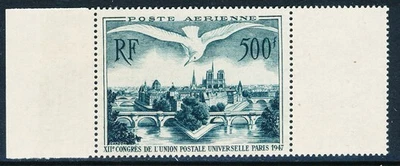 France 1947 poste aérienne PA 20 neuf luxe ** bord de feuille - Photo 1/2