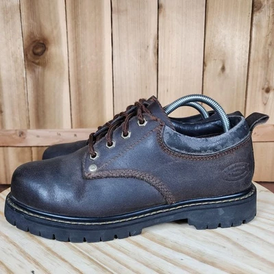 Zapatos Oxford de cuero Skechers Alley Cats de colección para hombre 7 marrón grueso 7111 Y2K Foto 1 de 4