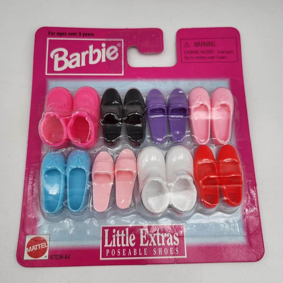 Barbie Ken Doll Little Extras Cool Shoes 6 Pairs Mattel 1998 NRFC