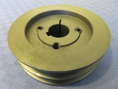 DWEMA Keilriemenscheibe 2-rillig SPB/B17 DW 112mm, DA 119mm mit TL-Buchse 42mm Bohrung