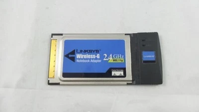 Linksys Wireless-G Wi-Fi PCMCIA Notebook Adapter - 802.11g V.1.2 (WPC54G) - Image 1 of 2