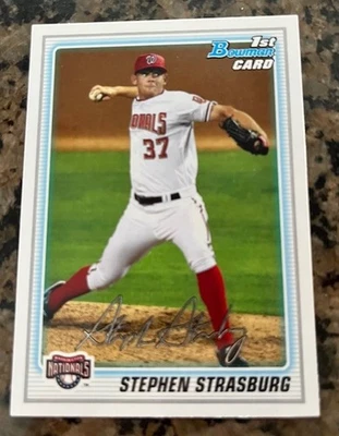 Bowman Prospects #BP1 2010 Stephen Strasburg Washington Nationals Foto 1 de 2